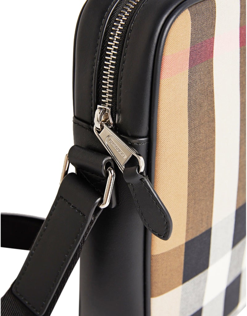 Burberry burberry - Man bags - mlpaddy-chkbin-taupe Beige