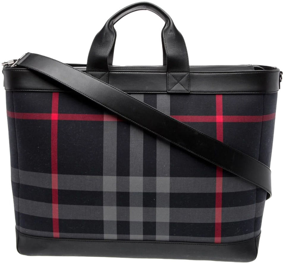 Burberry burberry - Handbags - ormond-chkbin-navy Blauw