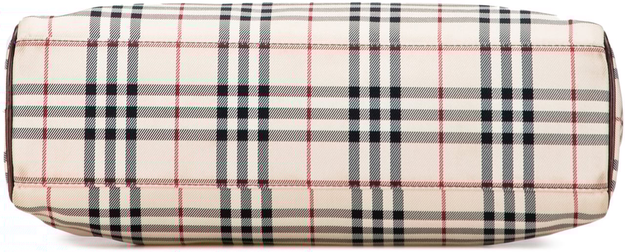 Burberry House Check Canvas Shoulder Bag Bruin