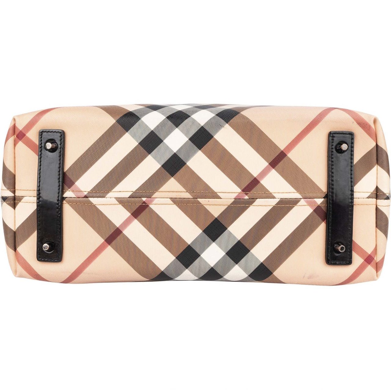 Burberry Burberry Nova-Check Monogram Tote Shoulder Bag Beige