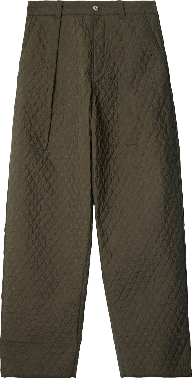 Burberry Quilted Pleated Pants Groen