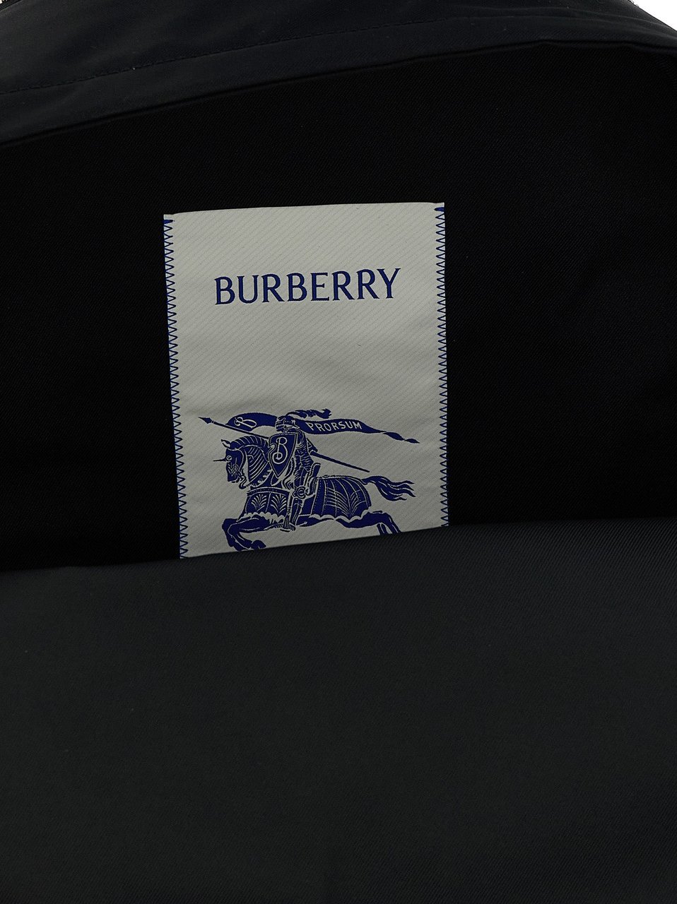 Burberry Black Polyester Backpack Zwart