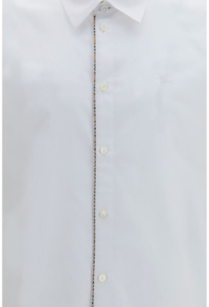 Burberry White Cotton Dress Shirt Wit