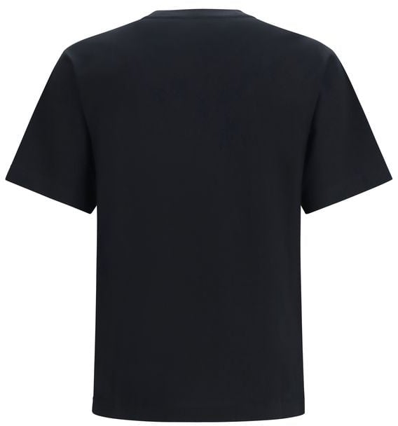 Burberry Black Cotton T-Shirt Zwart