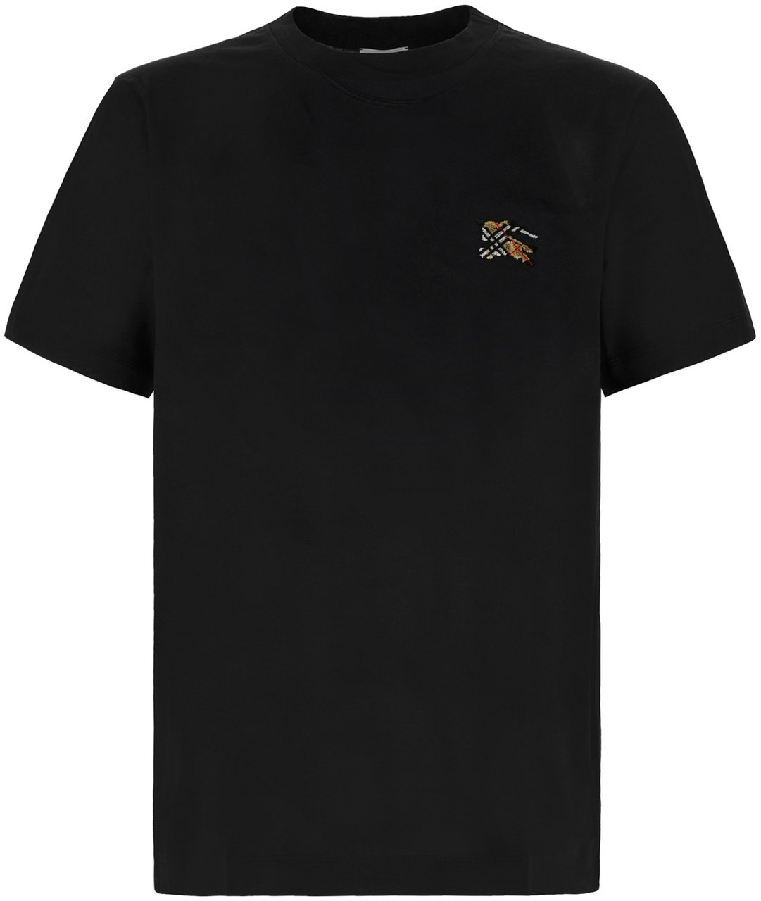 Burberry Black stretch cotton t-shirt Zwart
