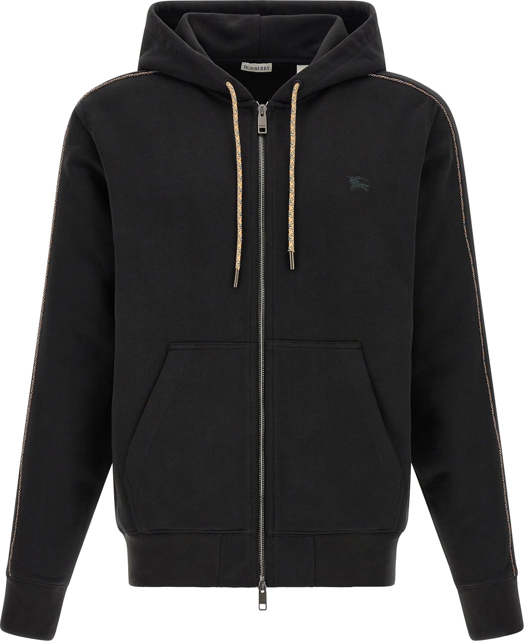 Burberry Black Cotton Sweatshirt Zwart