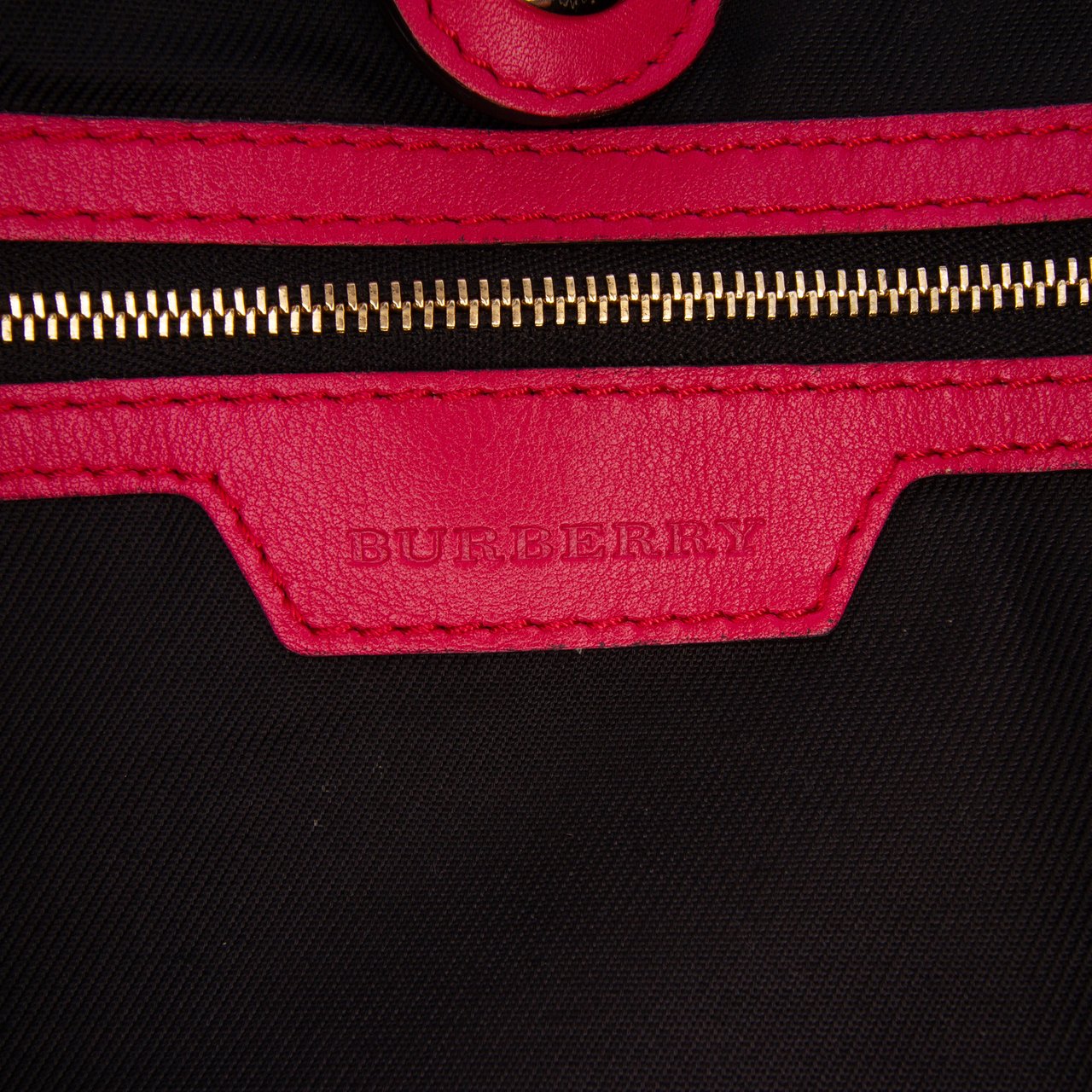 Burberry Small Haymarket Check Canvas and Leather Canterbury Tote Bruin