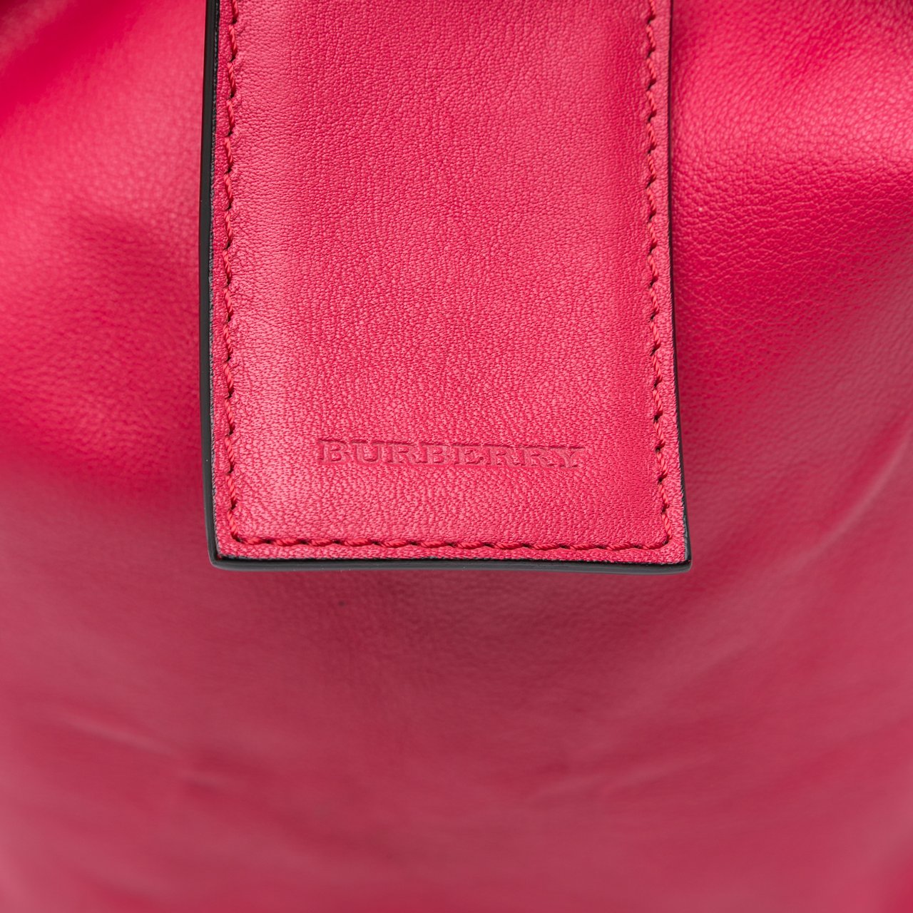 Burberry Small Haymarket Check Canvas and Leather Canterbury Tote Bruin