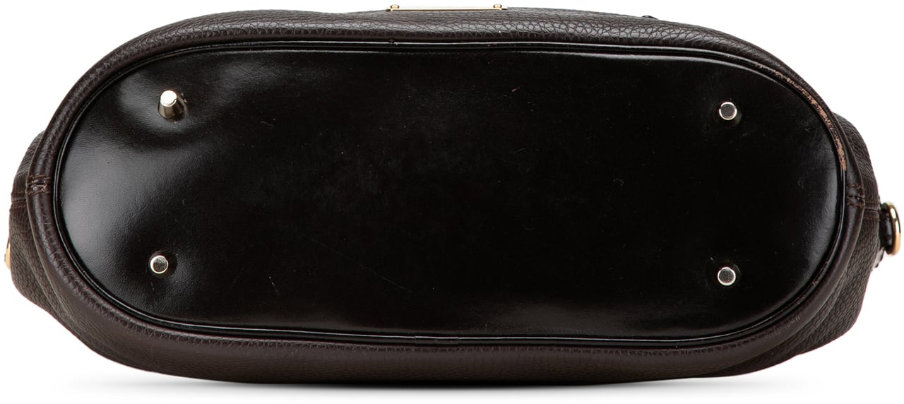 Burberry Medium Grainy Calfskin Baynard Satchel Bruin