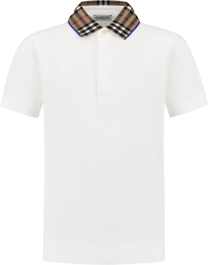 Burberry Kid Boy Polo Shirts Wit