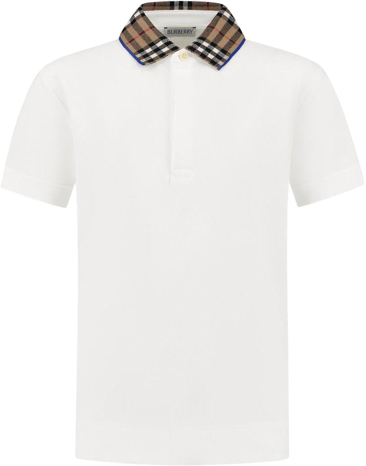 Burberry Kid Boy Polo Shirts Wit