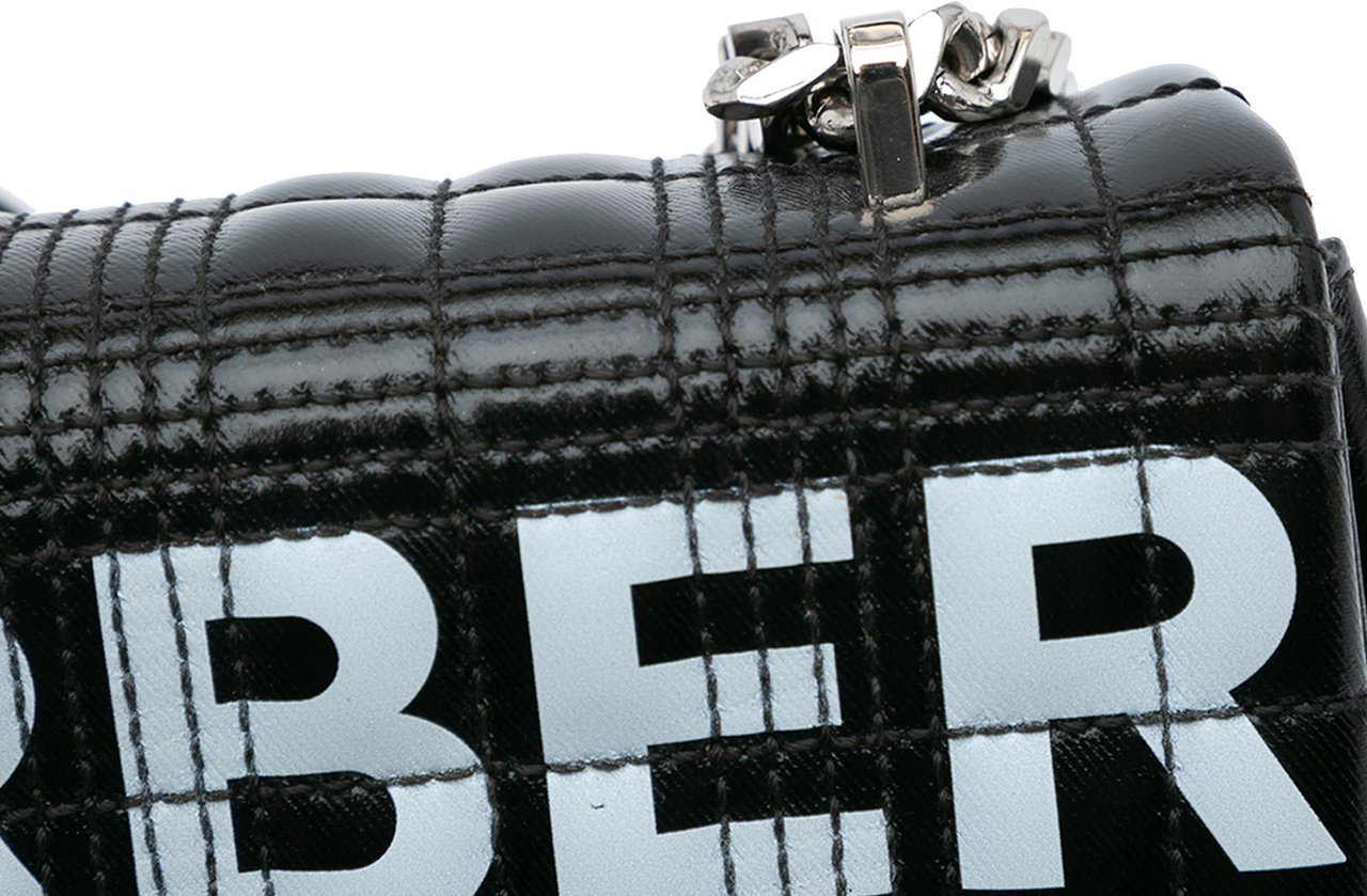 Burberry Small Patent Horseferry Lola Crossbody Zwart
