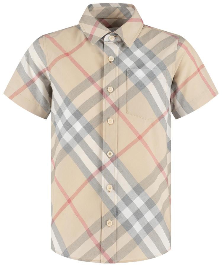 Burberry Kid Boy Shirts Beige