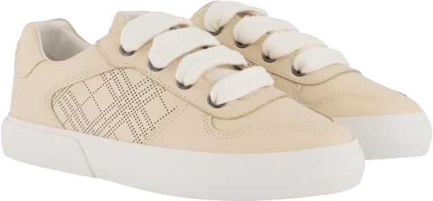 Burberry Kid Vulcansed Trainr Beige