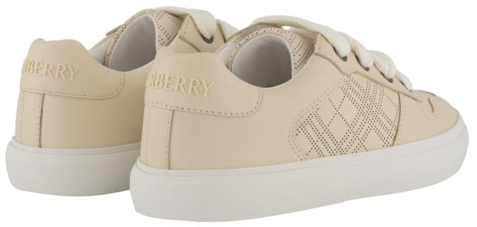 Burberry Kid Vulcansed Trainr Beige
