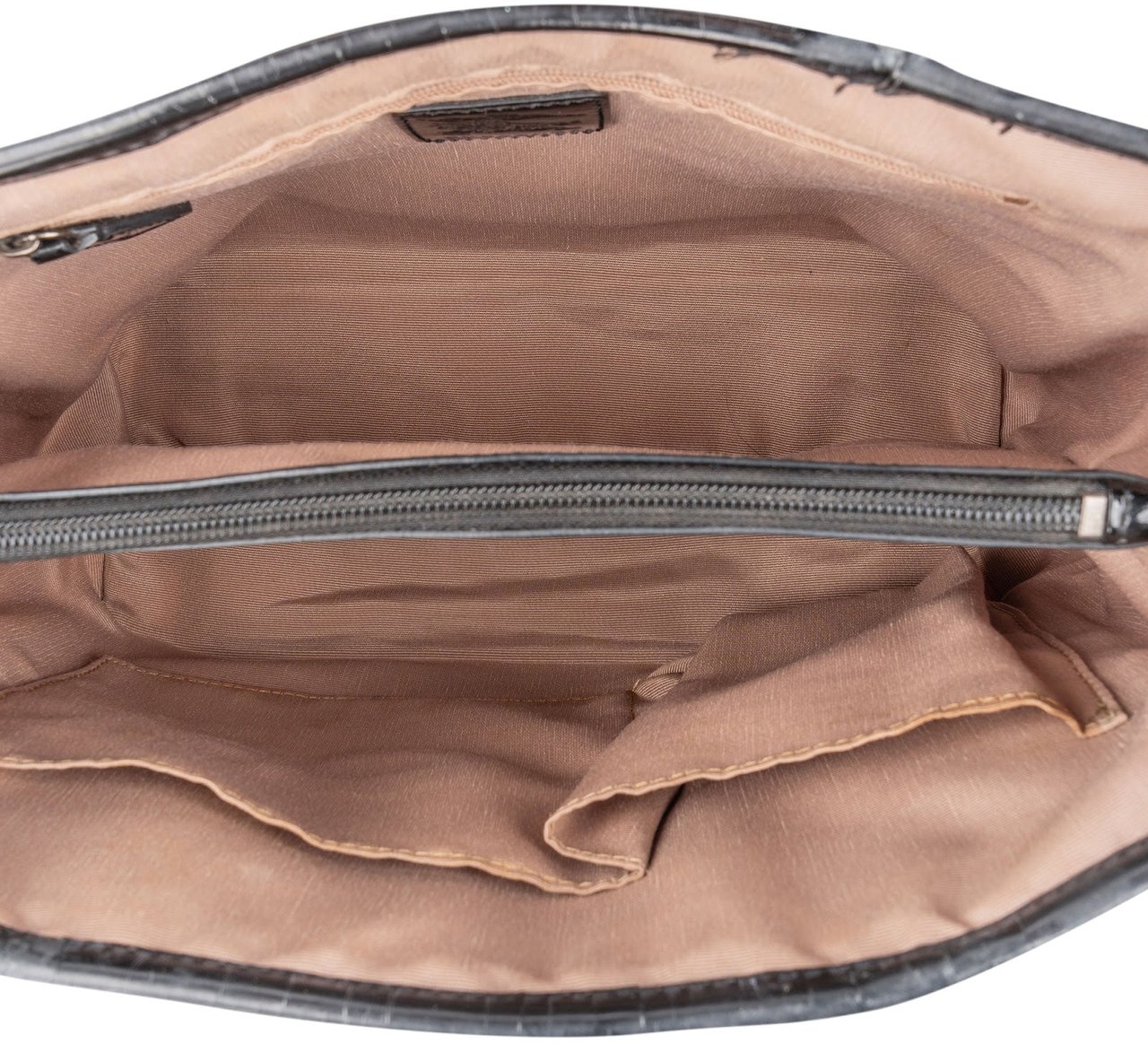 Burberry Burberry Nova-Check Monogram Patent Leather Small Tote Handbag Beige
