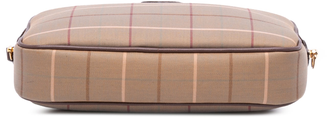 Burberry Vintage Check Canvas Clutch Bruin