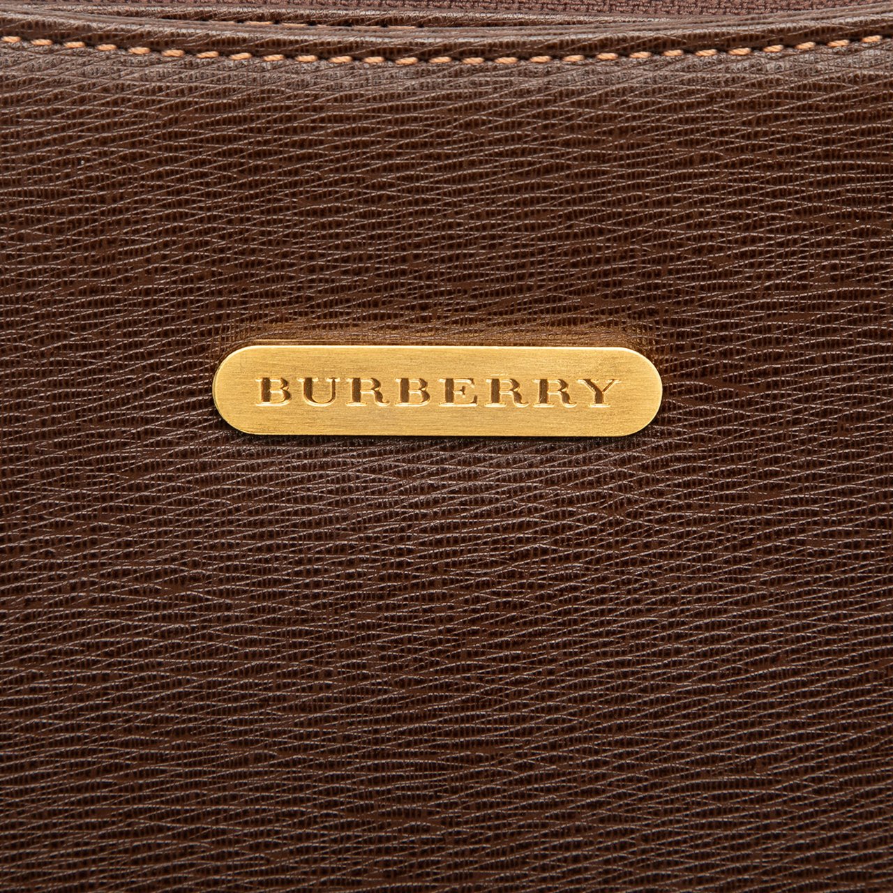 Burberry Leather Shoulder Bag Bruin