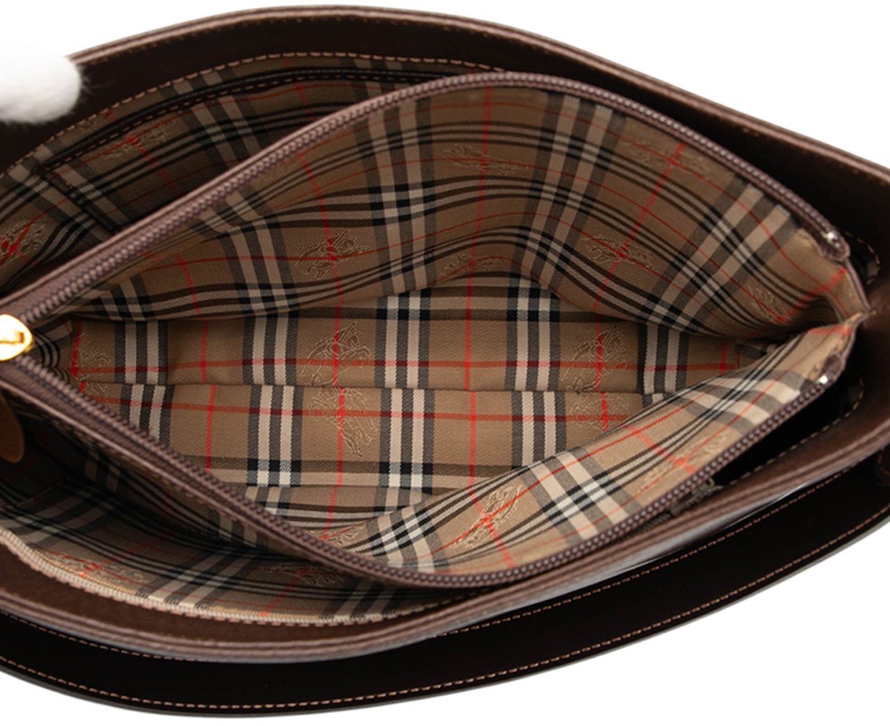 Burberry Leather Shoulder Bag Bruin