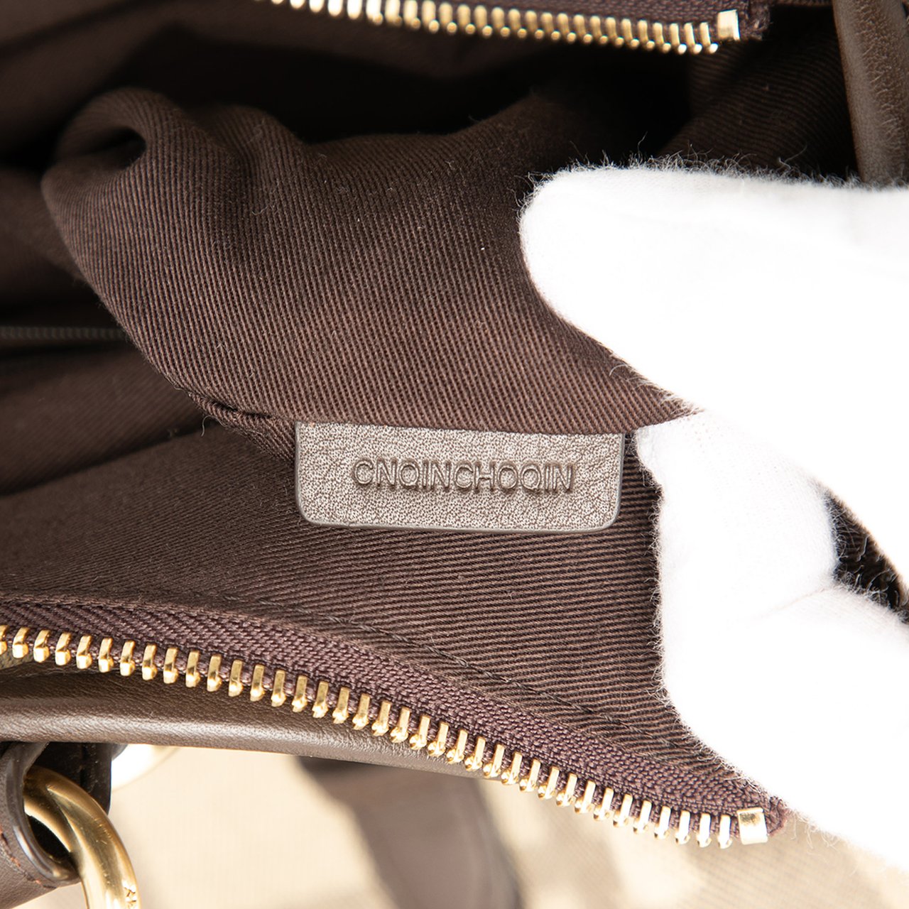 Burberry Tonal Check Canvas Tote Bruin