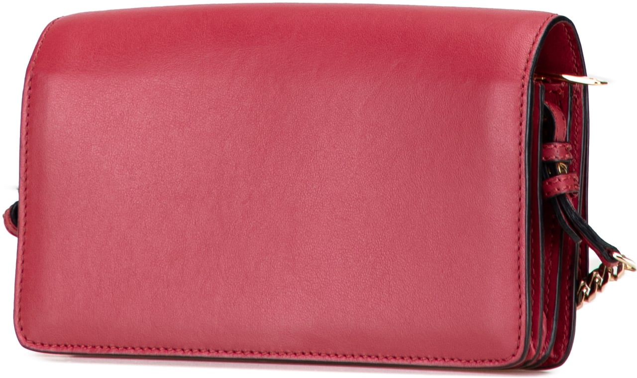 Burberry Leather Madison Wallet On Chain Rood