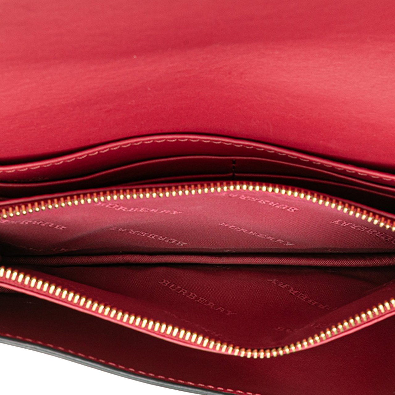Burberry Leather Madison Wallet On Chain Rood
