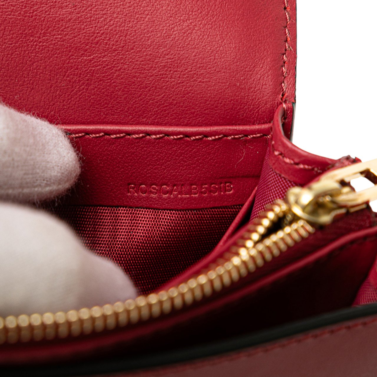 Burberry Leather Madison Wallet On Chain Rood