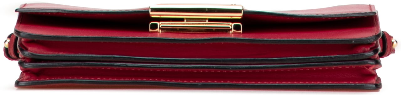Burberry Leather Madison Wallet On Chain Rood