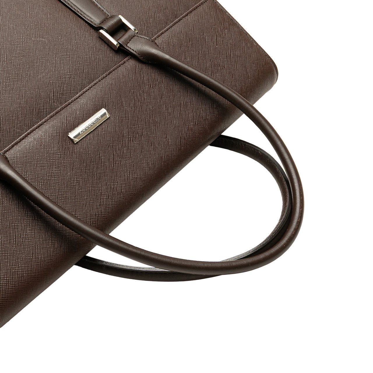 Burberry Leather Handbag Bruin
