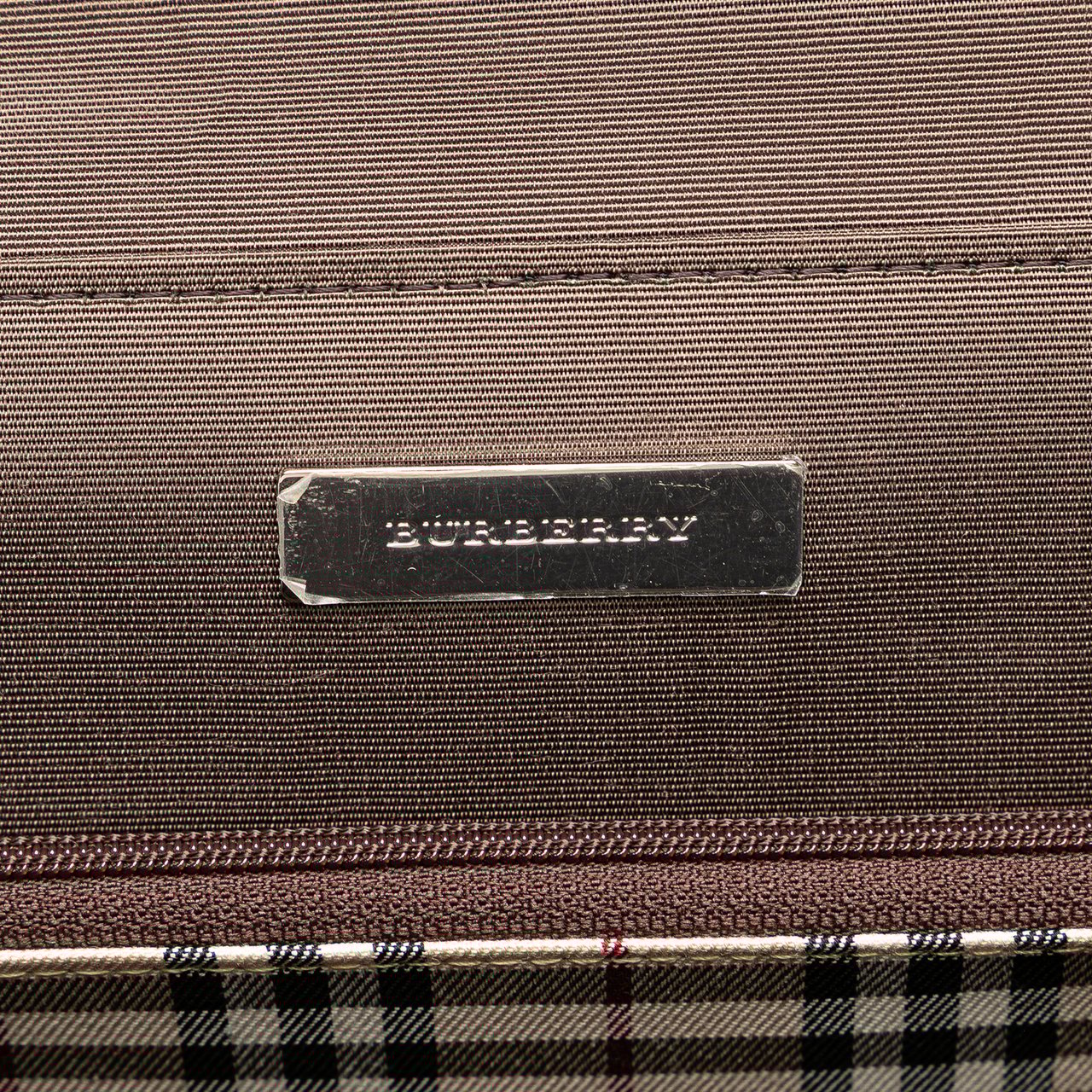 Burberry Leather Handbag Bruin