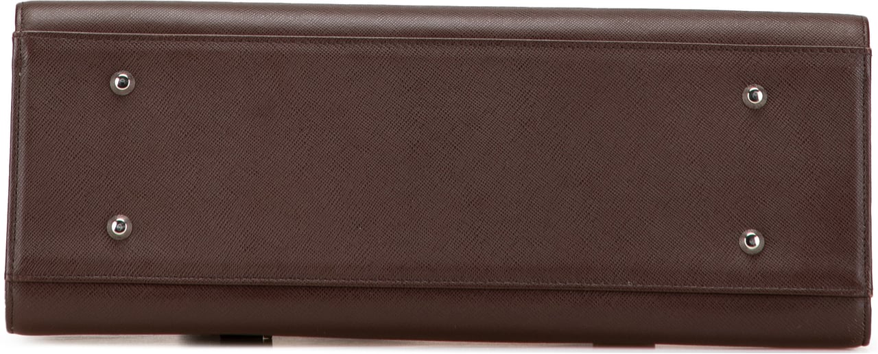 Burberry Leather Handbag Bruin