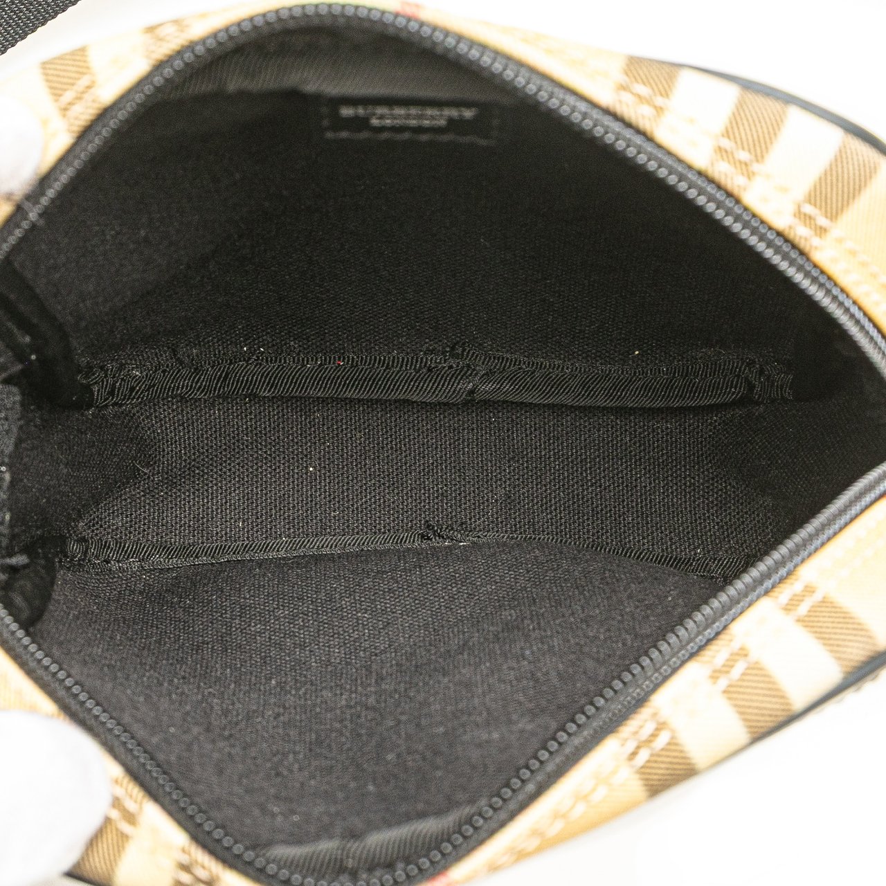 Burberry House Check Canvas Crossbody Bruin