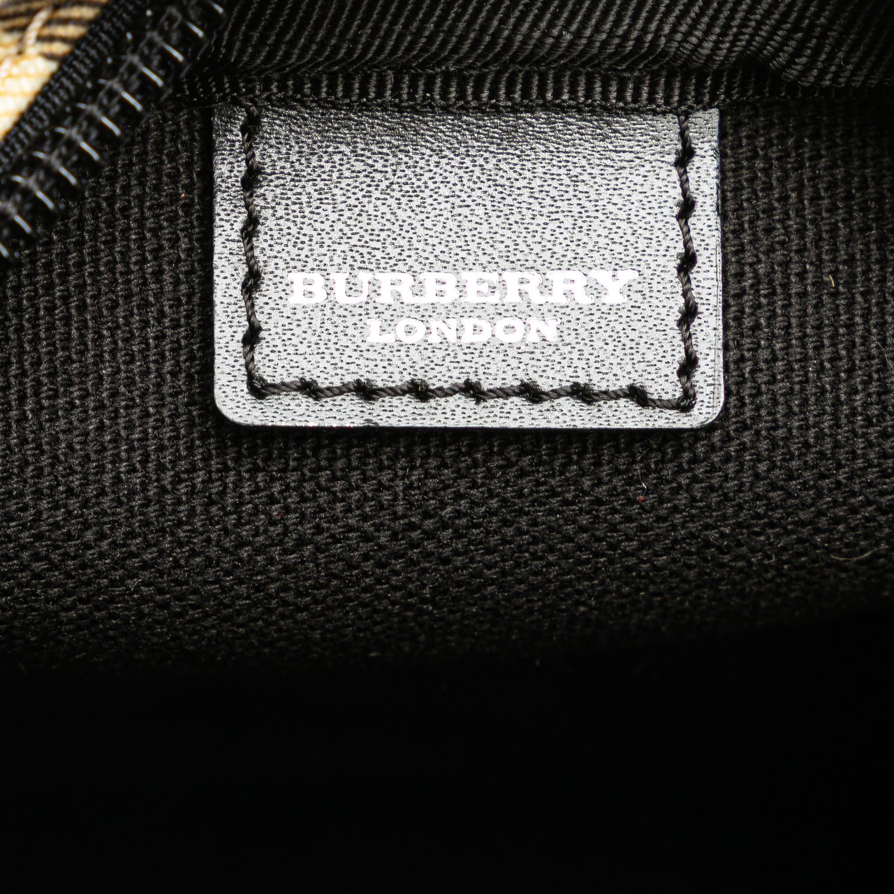 Burberry House Check Canvas Crossbody Bruin