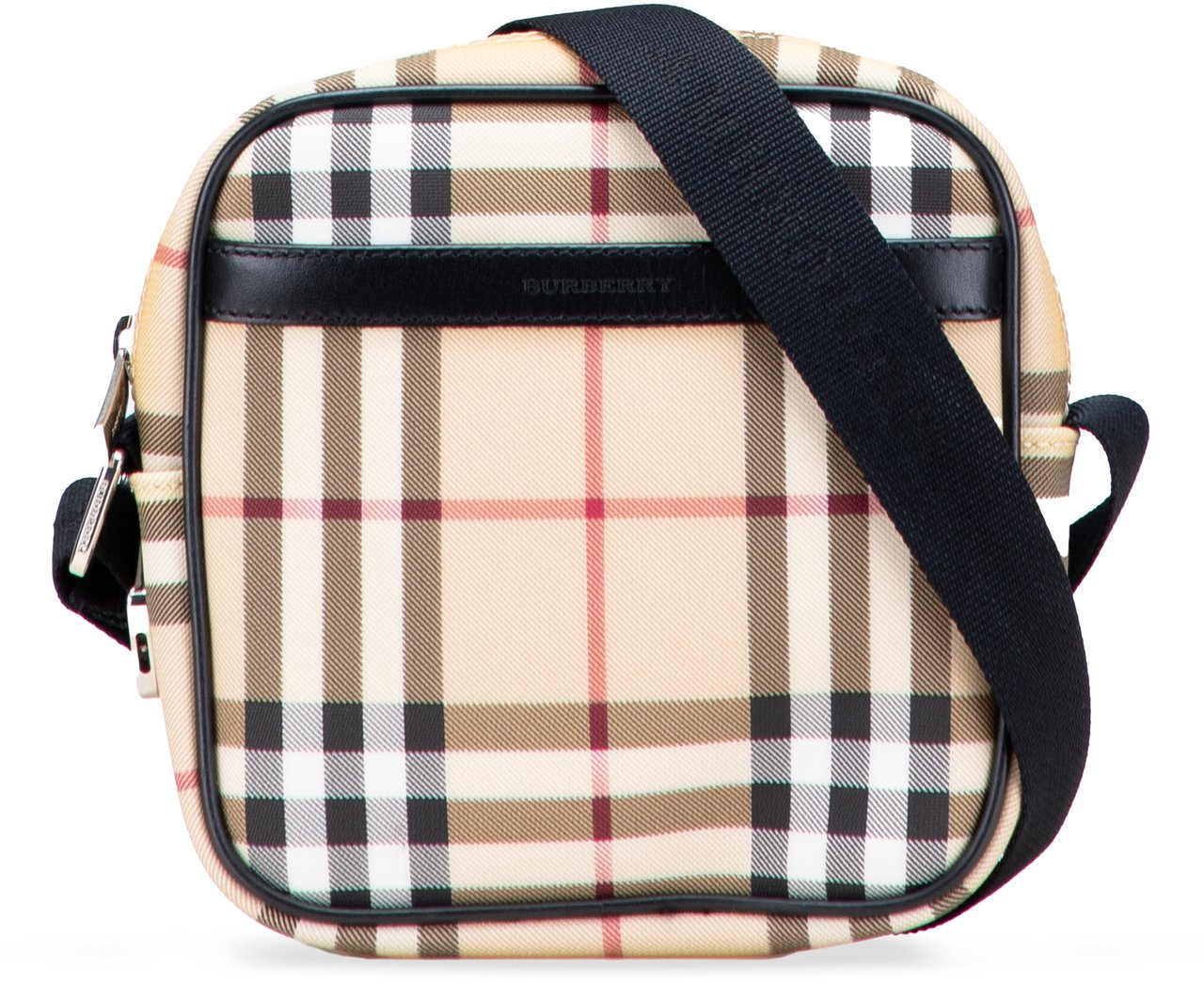 Burberry House Check Canvas Crossbody Bruin