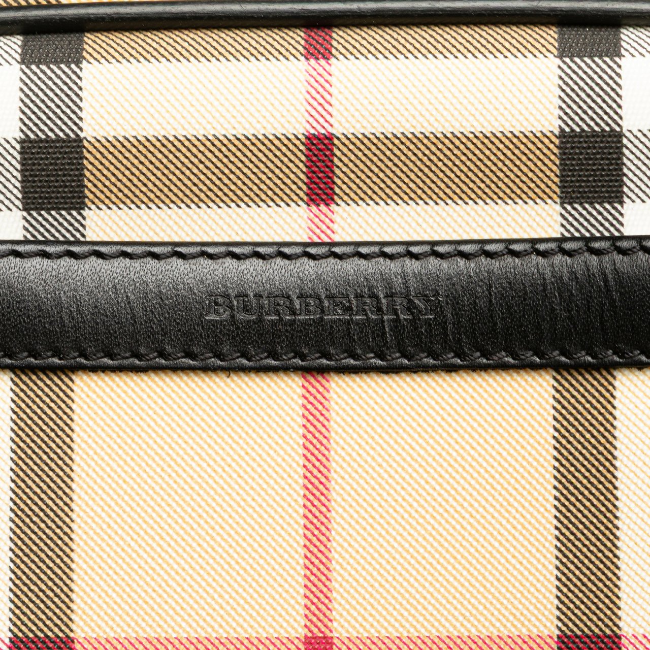 Burberry House Check Canvas Crossbody Bruin
