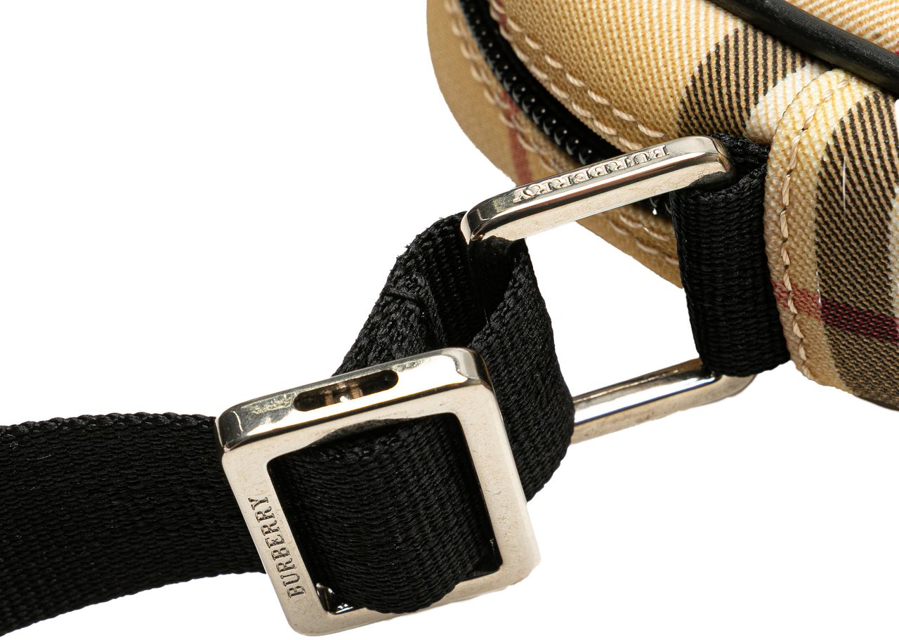 Burberry House Check Canvas Crossbody Bruin