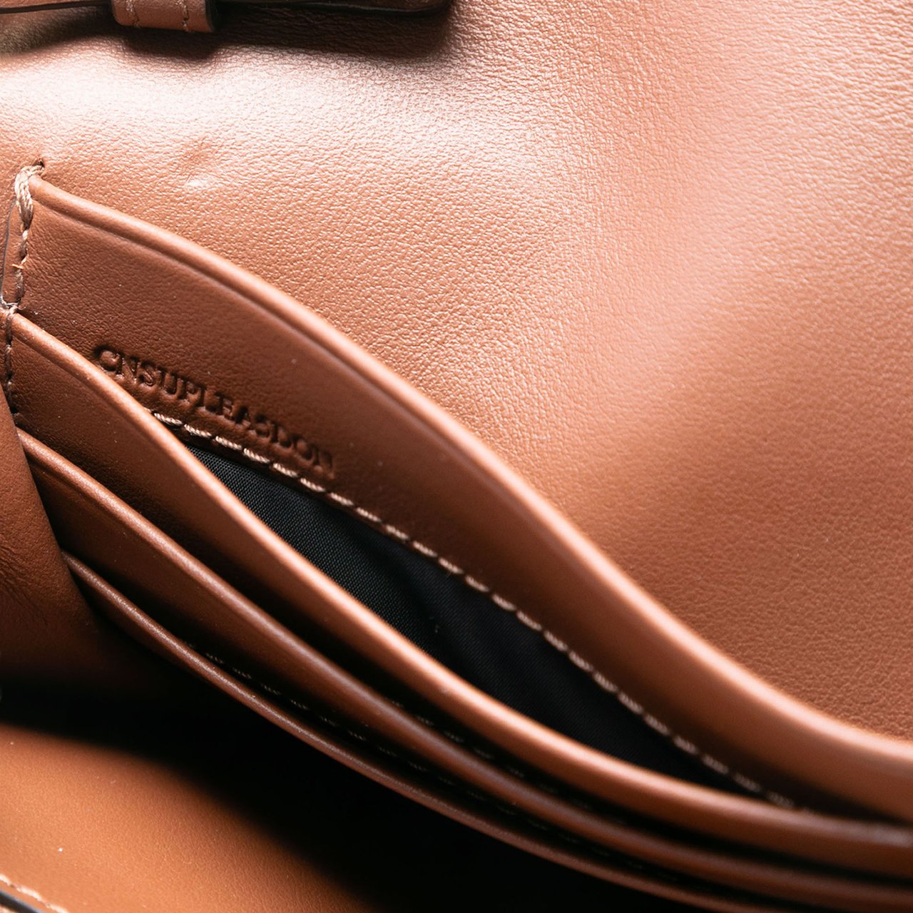 Burberry House Check Canvas and Leather Hannah Wallet on Strap Bruin