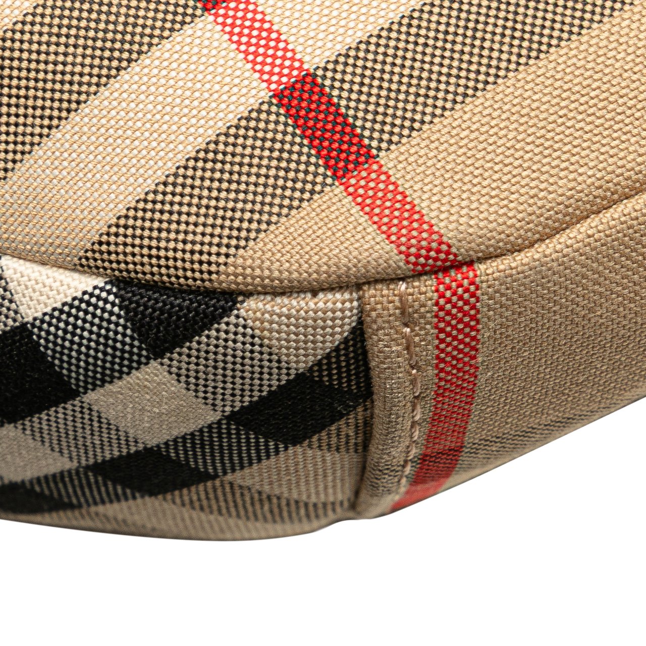 Burberry Medium House Check Nylon Sonny Belt Bag Bruin