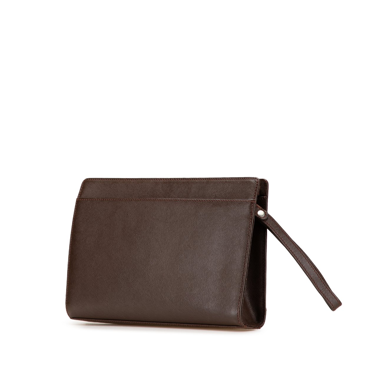 Burberry Leather Clutch Bruin