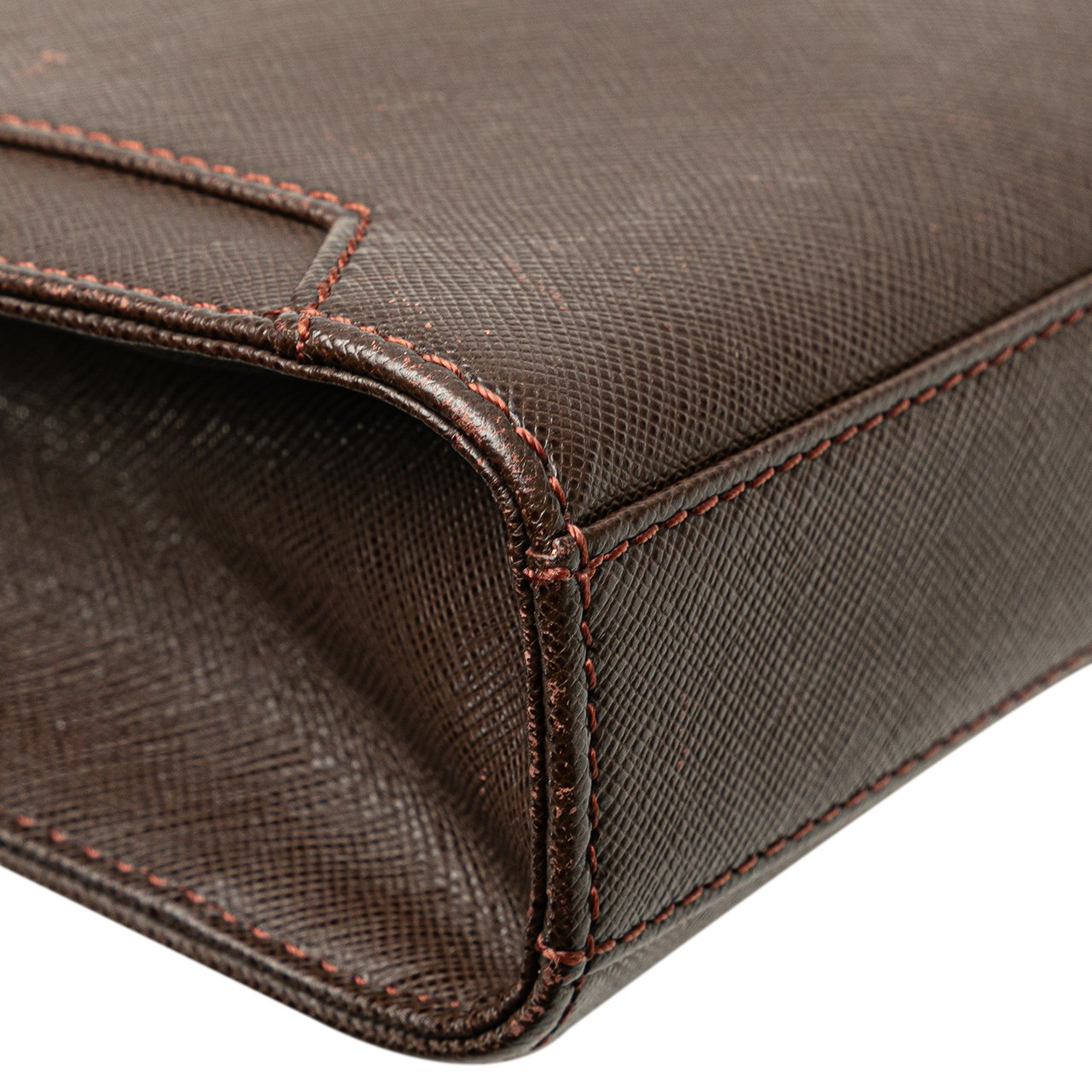 Burberry Leather Clutch Bruin