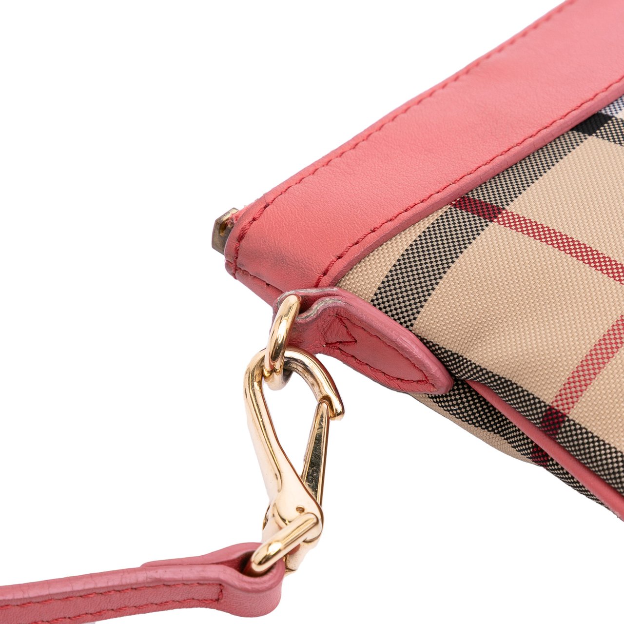 Burberry Haymarket Check Canvas Peyton Crossbody Bruin