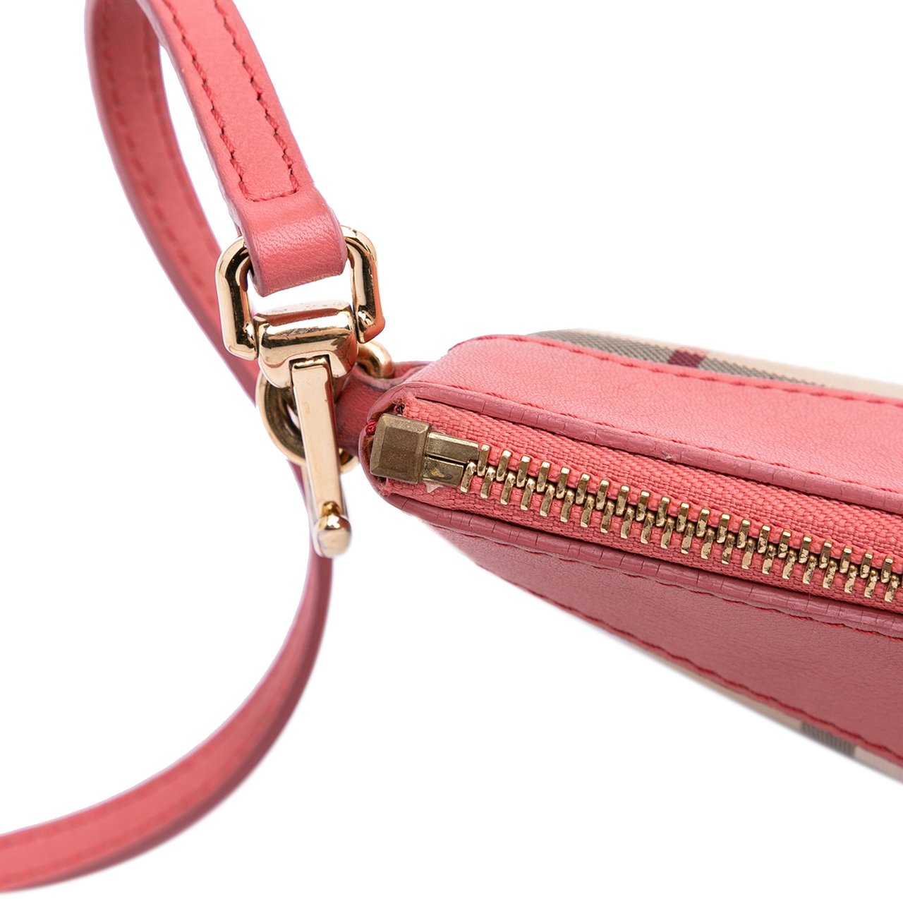 Burberry Haymarket Check Canvas Peyton Crossbody Bruin