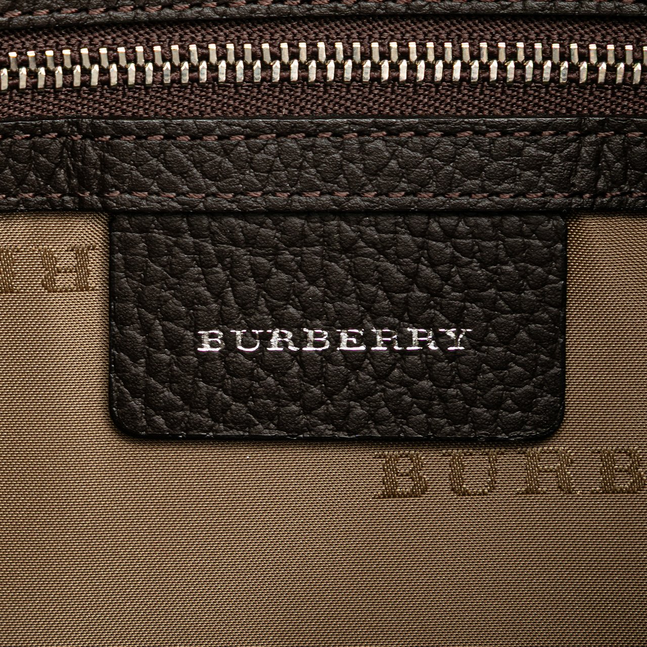 Burberry Nova Check Trimmed Canvas Shoulder Bag Grijs