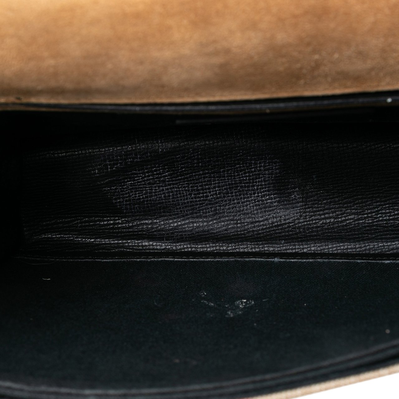 Burberry Small Leather and House Check Canvas Derby Macken Crossbody Zwart