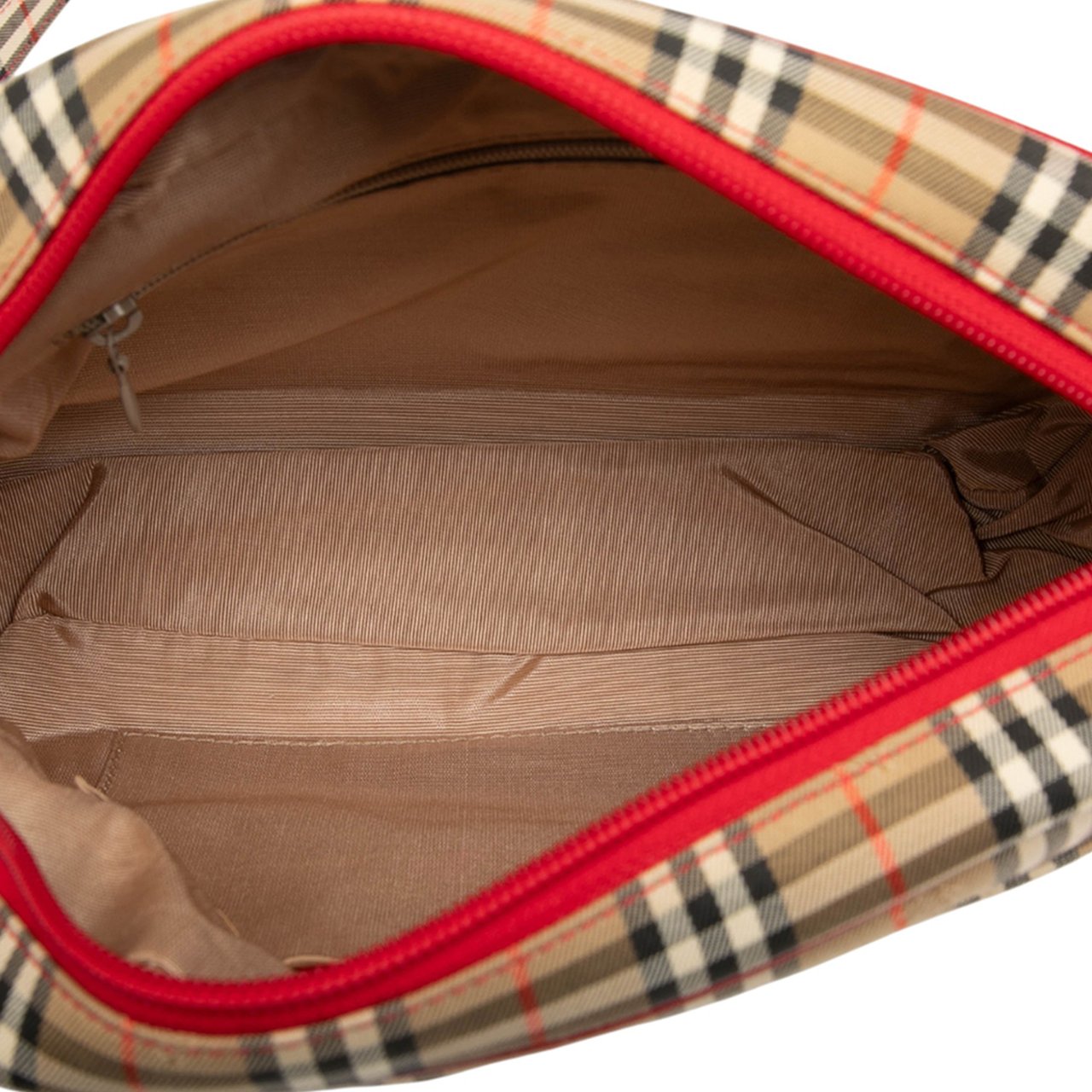 Burberry Haymarket Check Canvas Crossbody Bruin