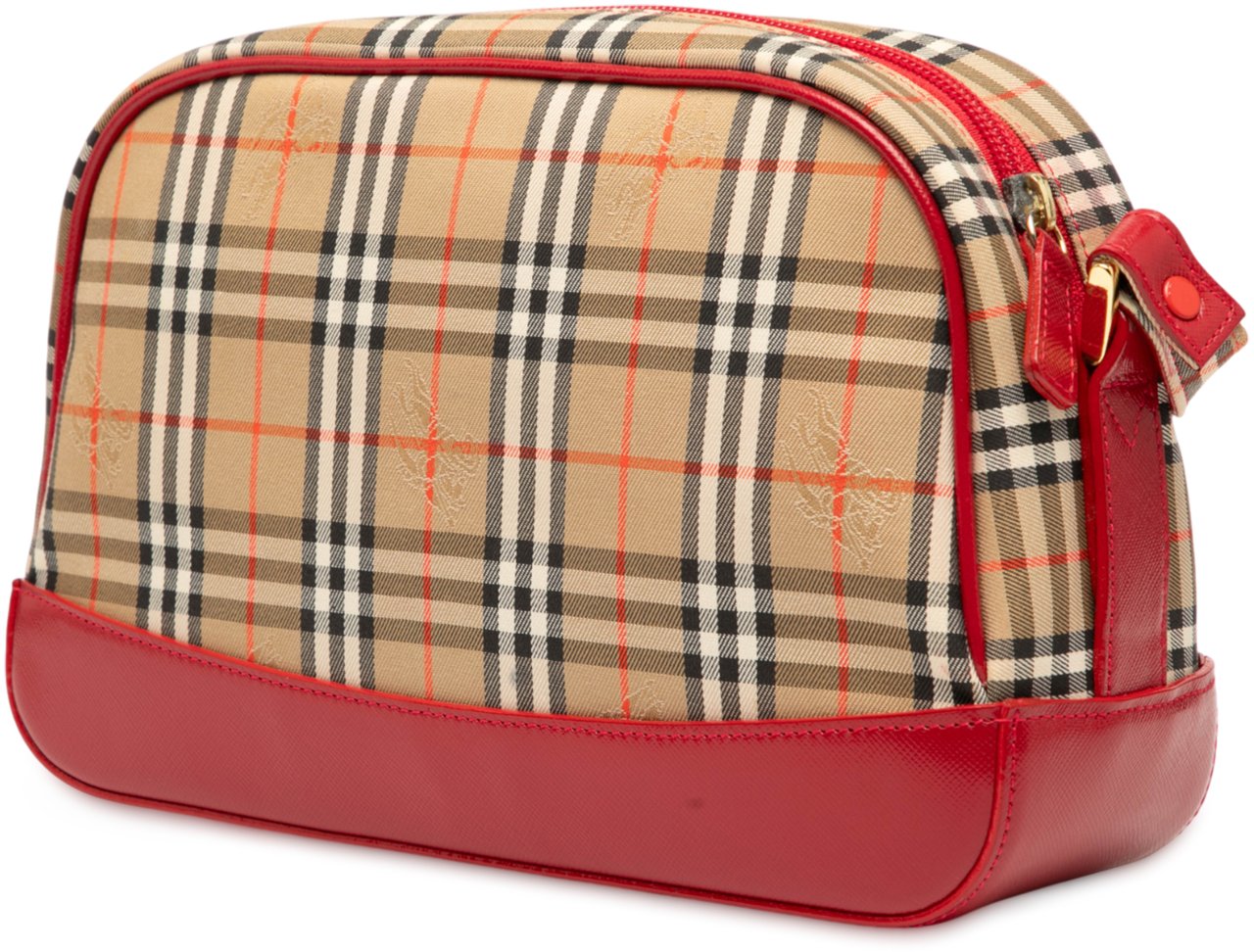 Burberry Haymarket Check Canvas Crossbody Bruin