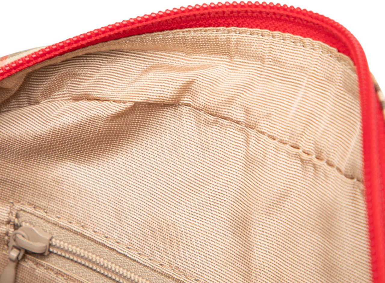 Burberry Haymarket Check Canvas Crossbody Bruin