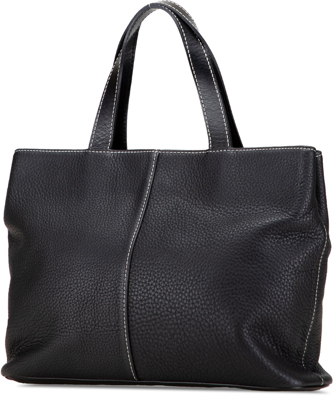Burberry Leather Tote Zwart