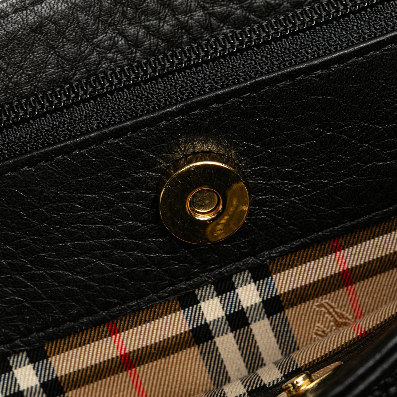 Burberry Leather Tote Zwart