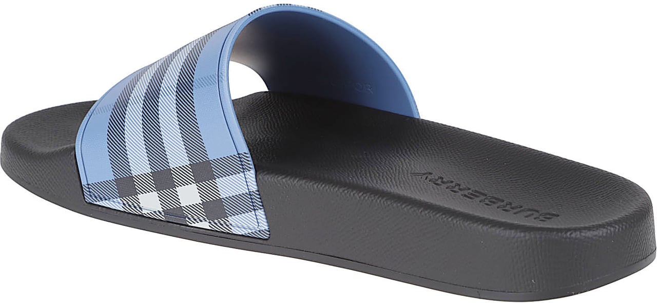 Burberry Classic Check Pattern Rubber Sandals Grijs